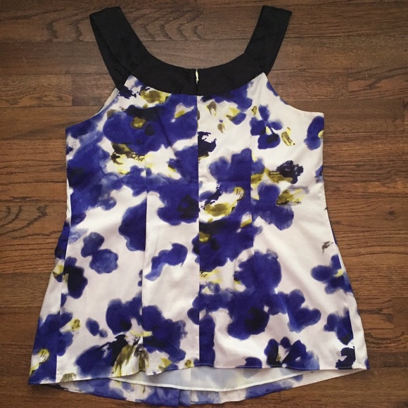 Ann Taylor blouse, sleeveless, pleated front - Picture 4 of 6